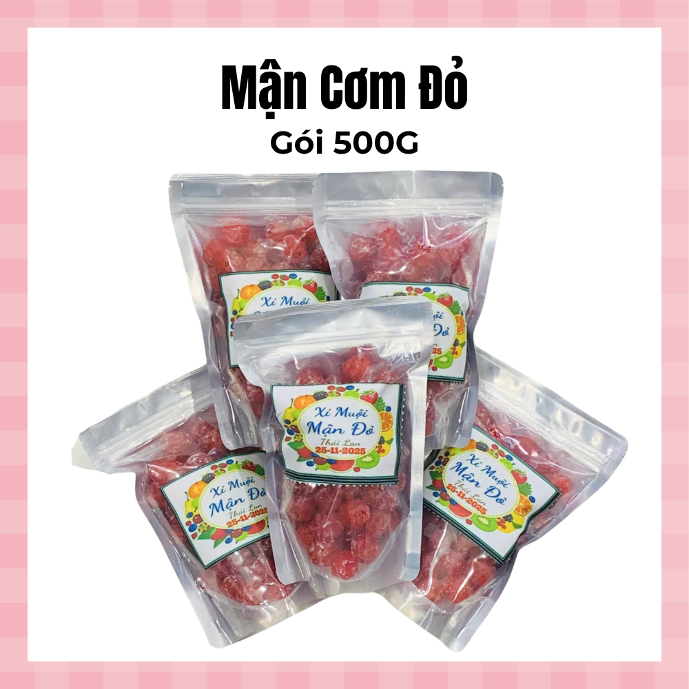 Mứt Mận Cơm Sấy, túi zip 500G - Date luôn mới