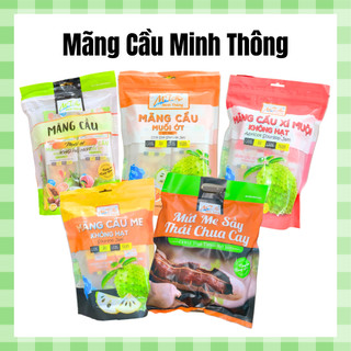  Mãng Cầu Sấy Muối Ớt Minh Thông 1 gói to có nhiều gói nhỏ tiện dụng ngon dẻo - Date luôn mới 