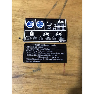 tem thông số xe sh 2020-2025