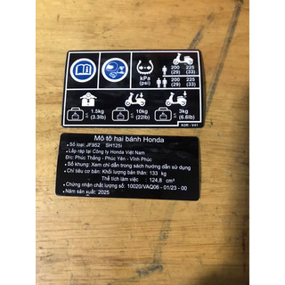 tem thông số xe sh 2020-2025
