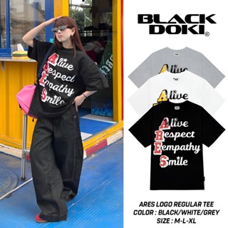 Áo thun BLACKDOKI-ARES LOGO , áo phông basic 260gsm cotton form rộng tay lỡ nam nữ cổ tròn Menswear Womenwear