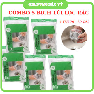   COMBO  5 BỊCH TÚI LƯỚI LỌC RÁC THÔNG MINH CHO BỒN RỬA CHÉN BÁT - Siêu Rẻ BV13 