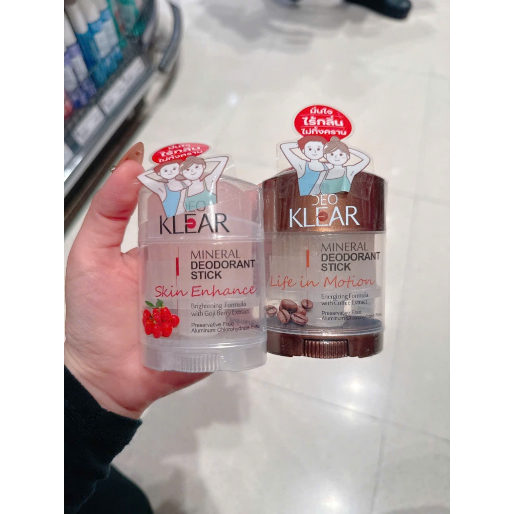 Lăn khử mùi đá khoáng lạnh Deo KLEAR Thái Lan