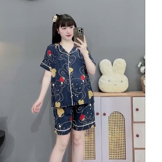   Đủ size đến 100kg Bộ đồ bầu và sau sinh Pijama dáng đùi,chất lanh lụa cực mát 