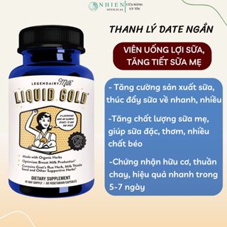 Viên uống lợi sữa hữu cơ Legendairy Milk tăng kích sữa và chất lượng sữa mẹ [CÓ BILL HÃNG]