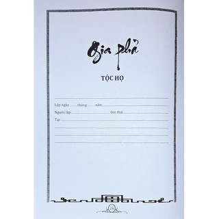 Sách - Gia Phả Dòng Tộc (bìa cứng tái bản)