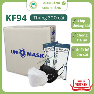 [Thùng 300 Chiếc] Khẩu Trang KF94 UNI MASK Chính Hãng 4 Lớp Kháng Khuẩn, Chống Bụi Mịn Hàng Cao Cấp