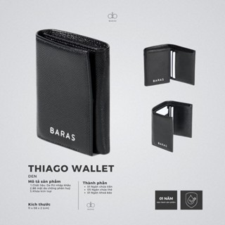  Ví Da Nam - THIAGO WALLET - BARAS VIETNAM - Ví đựng tiền & thẻ 