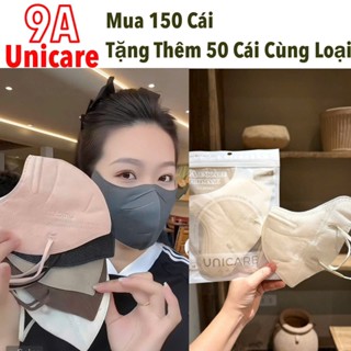 [SỈ 150 CÁI TẶNG 50 CÁI] Khẩu Trang 9A Unicare 5 Lớp Lọc, che kín mặt, chống nắng gò má và bụi mịn kháng khuẩn cao
