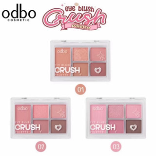 ODBO Phấn Mắt Odbo 5 Ô Eye Blush Crush Palette ODS04 Bảng Mắt kèm Má Hồng Thái Lan 6g obob