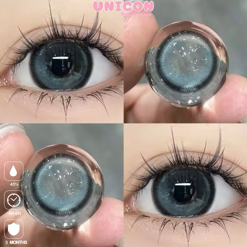 Lens Mắt Kính Áp Tròng xanh blue thiên nga swan blue Dia 14.5mm Gdia 13.9mm