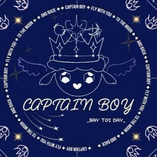 BANDANA CAPTAIN BOY _ sbs design _ 60x60 _ lụa in 2 mặt