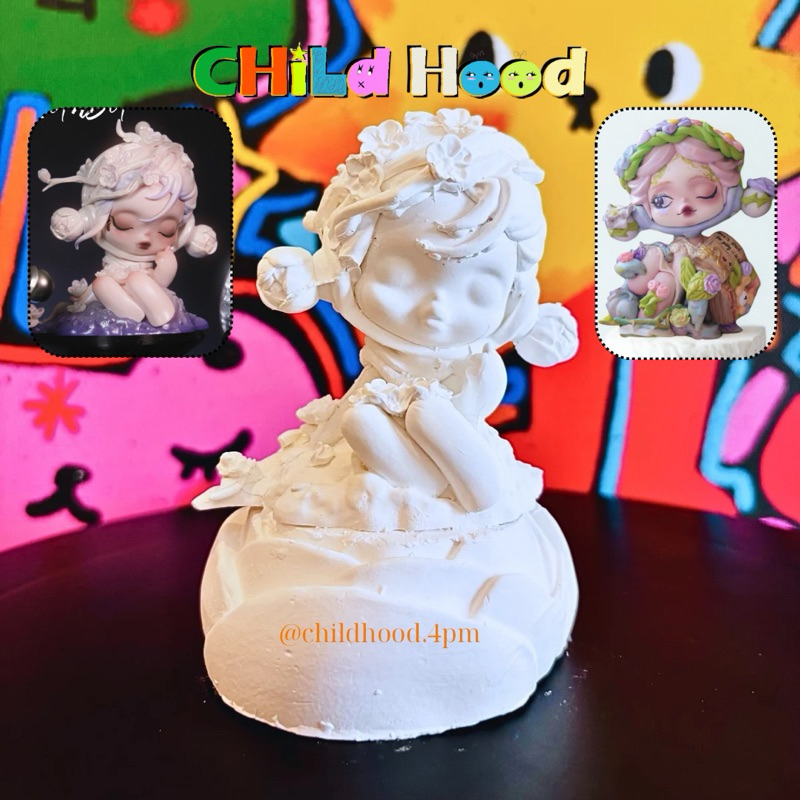 Tượng skull panda mini