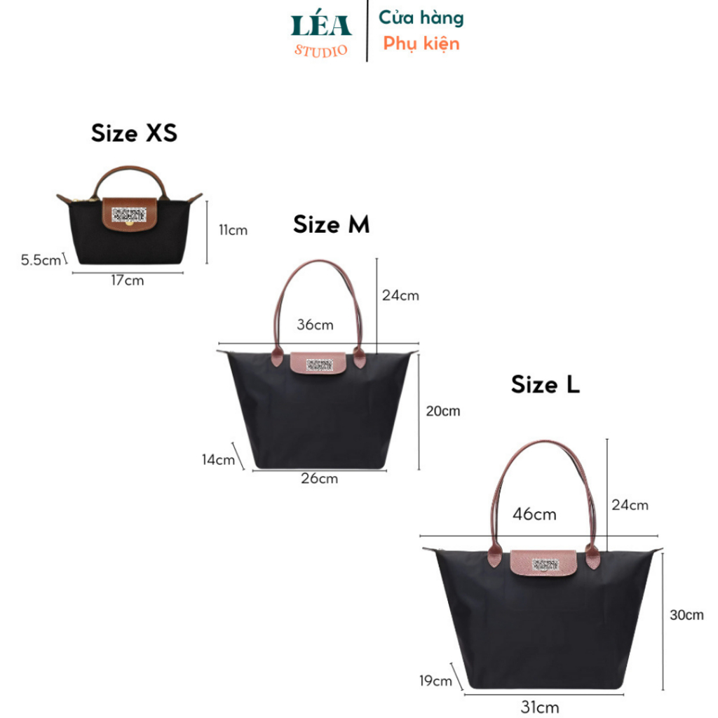 [CHẤT LƯỢNG CAO] Túi Tote LC có thêu logo GẤP GỌN M L cao cấp đi học/ làm - có bán lót túi | BigBuy360 - bigbuy360.vn