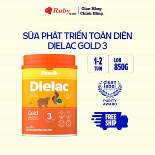 Sữa bột Dielac Alpha Gold 3 - lon 850g (cho trẻ từ 1 - 2 tuổi)