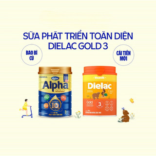 Sữa bột Dielac Alpha Gold 3 - lon 850g (cho trẻ từ 1 - 2 tuổi)