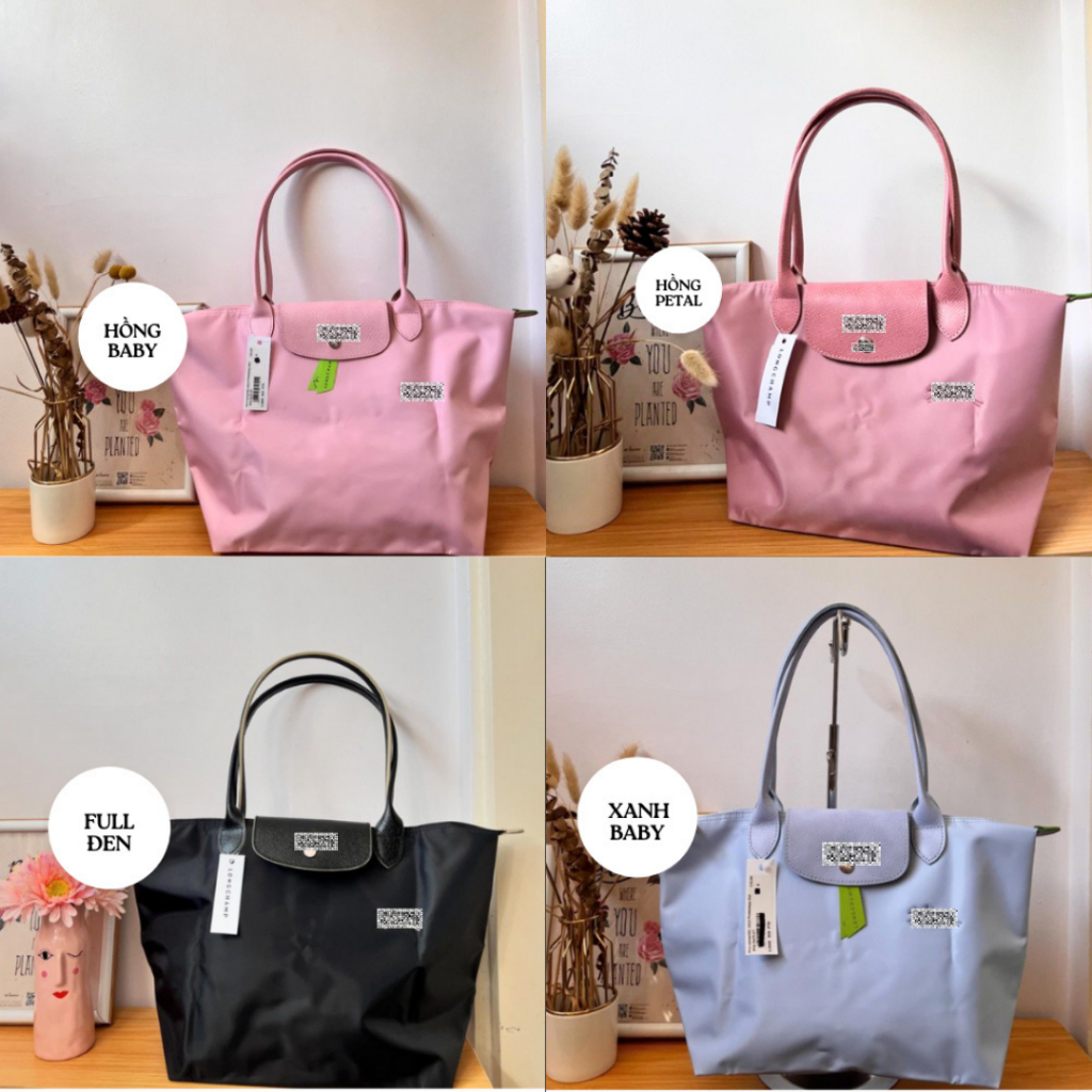 [CHẤT LƯỢNG CAO] Túi Tote LC có thêu logo GẤP GỌN M L cao cấp đi học/ làm - có bán lót túi | BigBuy360 - bigbuy360.vn