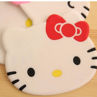 Miếng lót ly hình Hello Kitty siêu dễ thương 🍓🍵