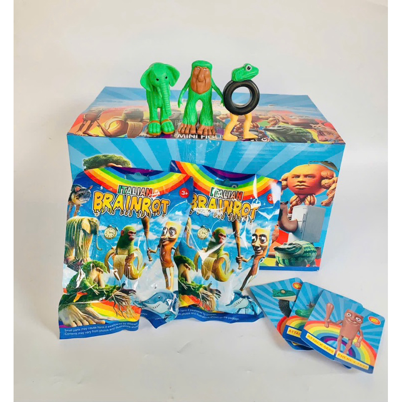 Túi mù nhân vật Brainrot cộng 3 thẻ nhân vật