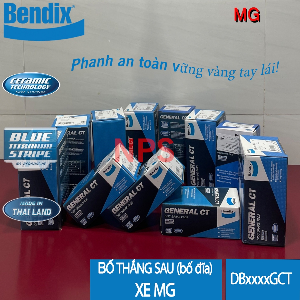 Bố thắng sau (bố đĩa/má phanh) MG ZS, MG HS, MG ZS-EV, MG bán tải (Bendix)
