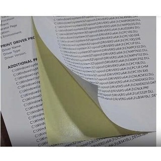 Giấy decal đế vàng A4