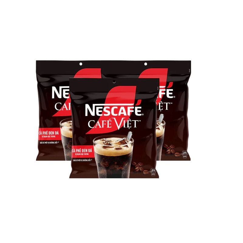 [Tùy chọn] Combo 3 Bịch Cà Phê Đen Đá Hòa Tan NESCAFÉ Café Việt