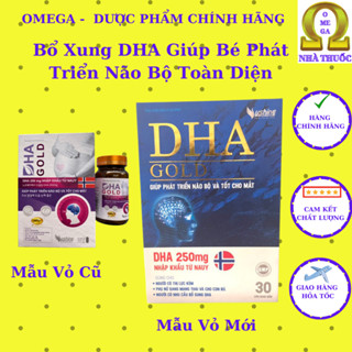  DHA Gold Vshine  HSD 2028 hộp 30v  - Giúp Phát Triển Toàn Diện Não Bộ Cho Bé Và Giúp Sáng Mắt 