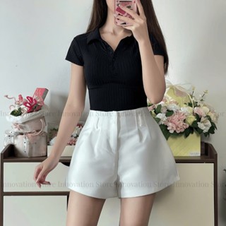  Quần Short Đùi Tafta Phồng Quần Short Nữ Bigsize Có Túi Cạp Lưng Cao 2 Lớp Màu Đen Trắng Hàng Đẹp Cao Cấp TA-98 