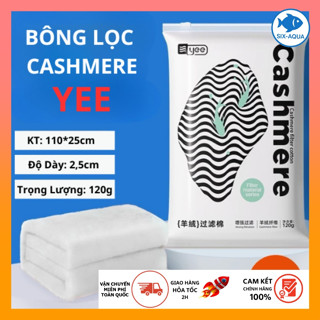 Bông Lọc Cashmere YEE 120g và 250g, Hỗ Trợ Lọc Nước Bể Cá Siêu Sạch, Giảm Tràn Hiệu Quả, Dùng Cho Các Hệ Thống Lọc