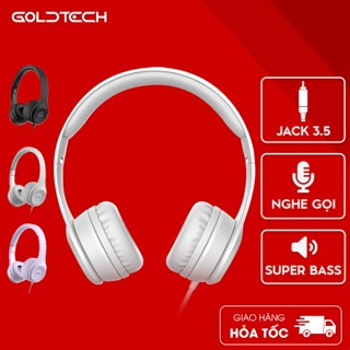 Tai nghe chụp tai Hoco W21 kết nối jack 3.5mm, mút đệm hạn chế âm thanh phát ra, giảm đau tai, dây dài 1.2m