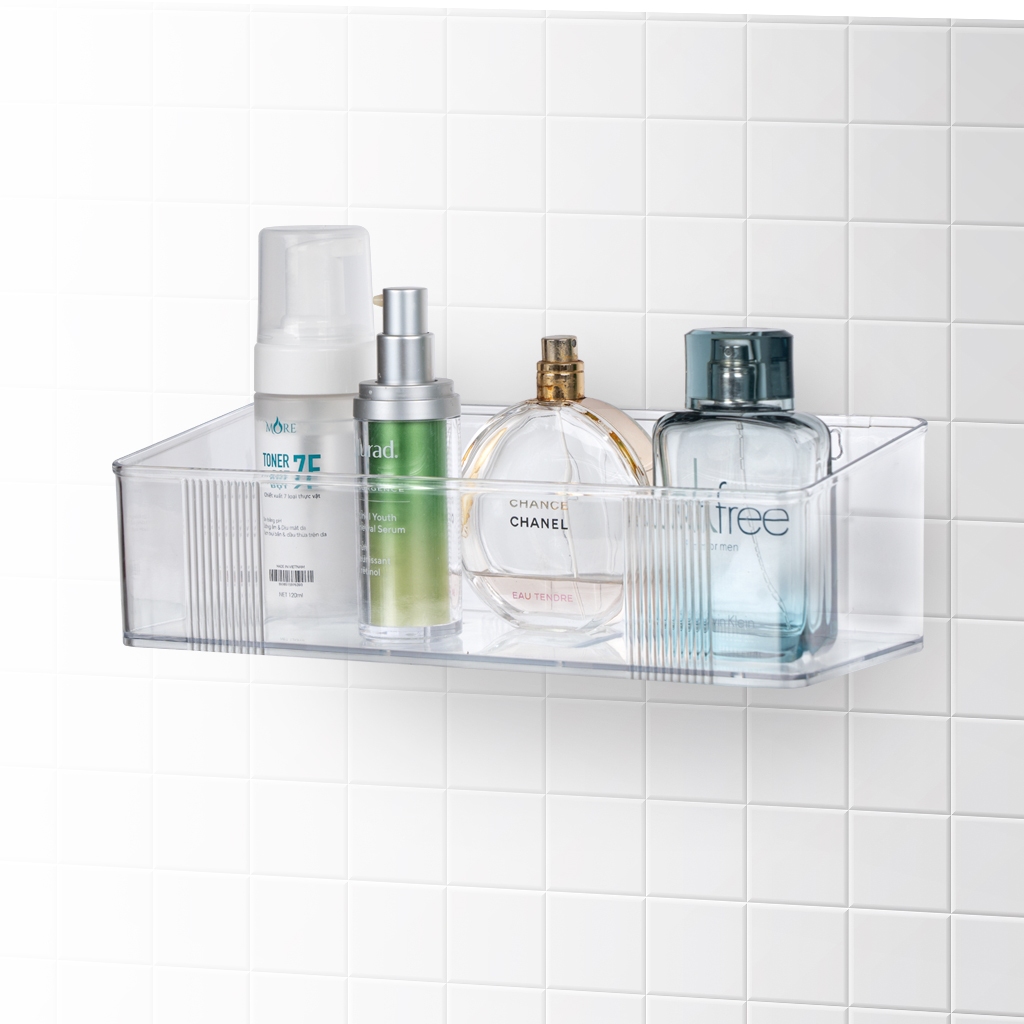 Kệ dán tường nhà bếp, nhà tắm, khay dán tường giúp đựng đồ gọn gàng Đức Huỳnh DN441