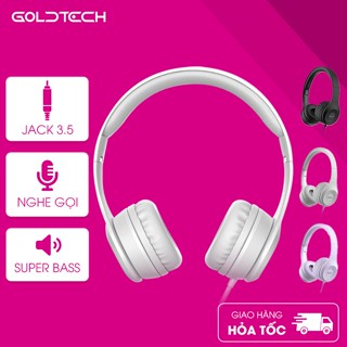 Tai nghe chụp tai Hoco W21 kết nối jack 3.5mm, mút đệm hạn chế âm thanh phát ra, giảm đau tai, dây dài 1.2m