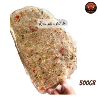 BÁNH TRÁNG PHƠI SƯƠNG DẺO RAU RĂM TỎI ỚT vị ít cay Hong Anh Clean Food Ăn Vặt