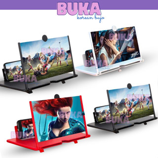Kính Phóng To Màn Hình Điện Thoại 3D 12 Inch Buka Kính Phóng Đại Kiêm Giá Đỡ  ảnh thần tượng Kpop phụ kiện thời trang