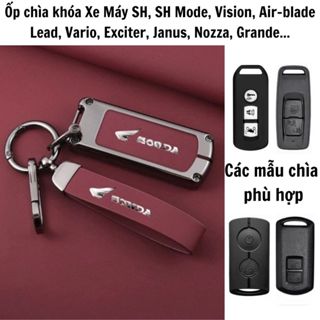  Ốp chìa khóa Smartkey xe máy SH Vision Air-blade Lead Vario Exciter Janus Nozza Grande... 
