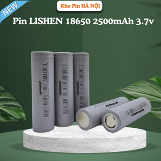 Pin sạc 18650 LISHEN 2500mah dòng xả cao 10c 20a dùng làm pin khoan pin xe điện hàng mới 100% nhập khẩu
