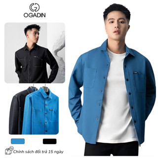  Áo Sơ Mi Denim - Áo Jean Nam OGADIN Chuẩn Tôn Dáng Chất Liệu Cotton Cao Cấp Mềm Mịn OGADIN OSM010 