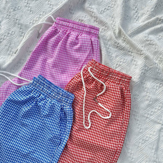 Quần short nam caro Enigma dáng rộng phong cách Hàn Quốc – short nam cotton mát mặc đi biển, ở nhà 2025