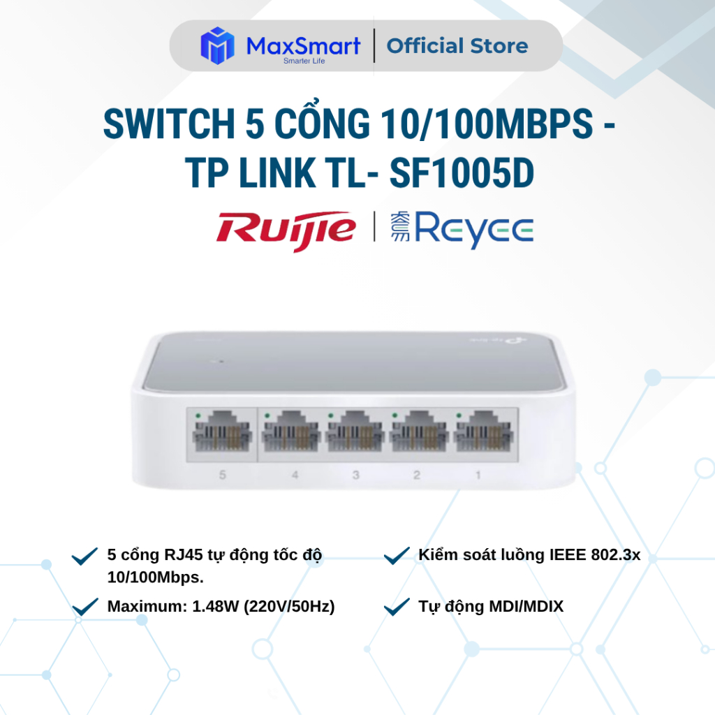 Switch TP-Link TL- SF1005D - Switch 5 Port 10/100Mbps