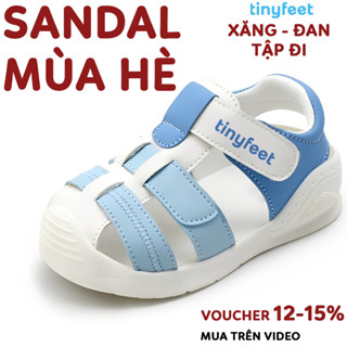 Sandal Tập Đi Cho Bé Siêu Nhẹ TINYFEET TN04 Dép Tập Đi Cho Bé Trai Bé Gái 1 Tuổi 2 Tuổi 3 Tuổi