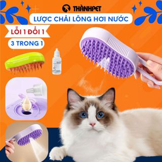 Lược chải lông chó mèo 3 trong 1, Lược Hơi Nước Thú Cưng Tích Hợp Massage, kèm sạc USB - TICIPET