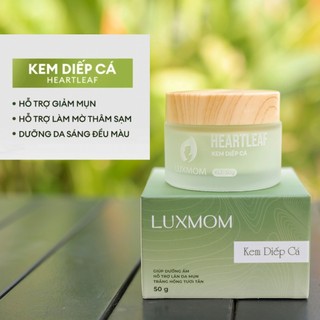  Kem Diếp Cá Organic Luxmom dưỡng ẩm mờ thâm dưỡng trắng giảm nám giảm mụn 50g 