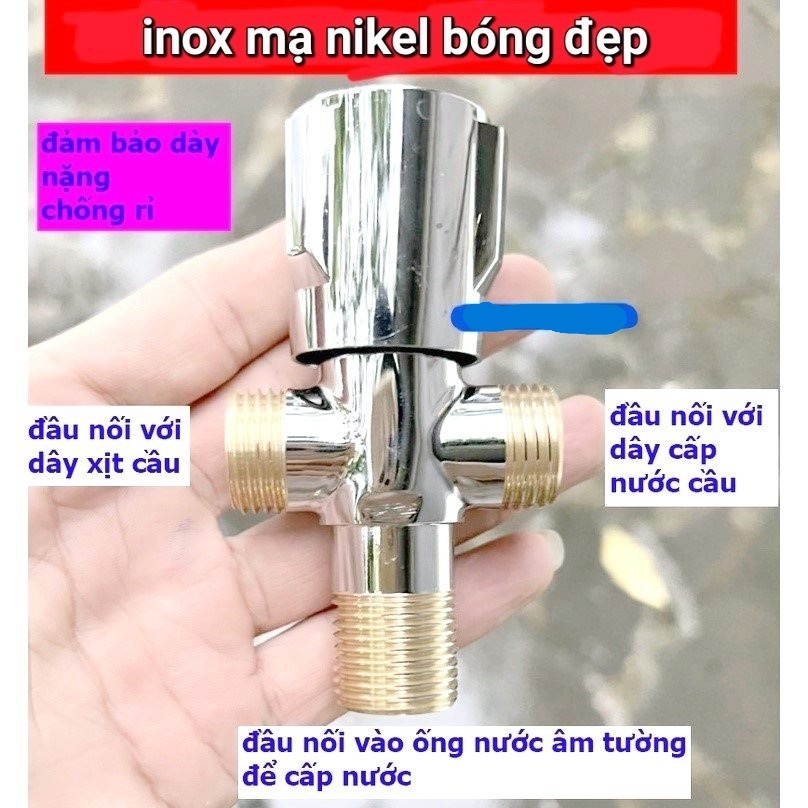 van T inox chia nước,giảm áp