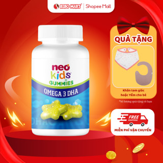 Gummies DHA Kẹo Dẻo Ngôi Sao NeoKids Cho Bé Bổ Sung Omega 3 Tăng Cường Miễn Dịch Phát Triển Não Bộ - Bibomart
