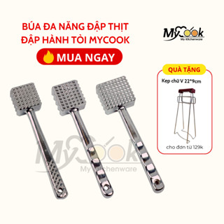  Búa đập thịt cây đập thịt dụng cụ đập thịt tỏi MyCook nhôm cao cấp nguyên khối không rỉ sét 