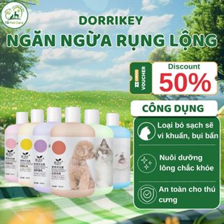 Lọ Sữa Tắm Cho Chó Mèo Thơm Lâu Mượt Lông DORRIKEY - Chai Sữa Tắm Dầu Gội Chó Poodle Mượt Lông