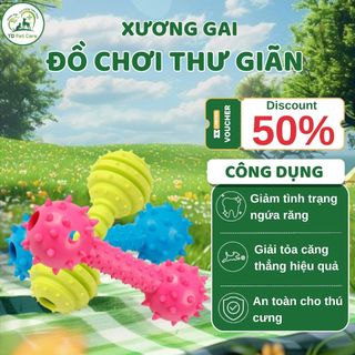 Đồ Chơi Xương Gặm Gai Cao Su Dành Cho Chó - Dụng Cụ Huấn Luyện Chó