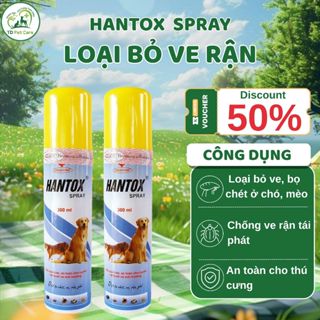 Lọ Hantox Xịt Ve Rận Chó Mèo Loại Bỏ Ve Rận Bọ Chét Hantox Spray - Chai Xịt Ve Chó Rận Mèo