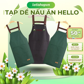 Tạp dề nấu ăn pha chế nhà bếp không thấm nước chống bụi bẩn dáng dài cho nhân viên phục vụ, đầu bếp