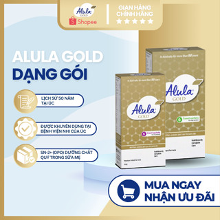 Sữa bột Alula Gold Travel Stage Số 1,2 bổ sung Vitamin, khoáng chất cho trẻ phát triển dạng gói